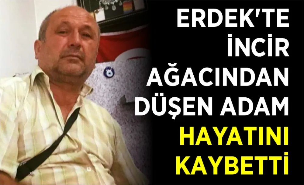 ERDEK’TE İNCİR AĞACINDAN DÜŞEN ADAM HAYATINI KAYBETTİ