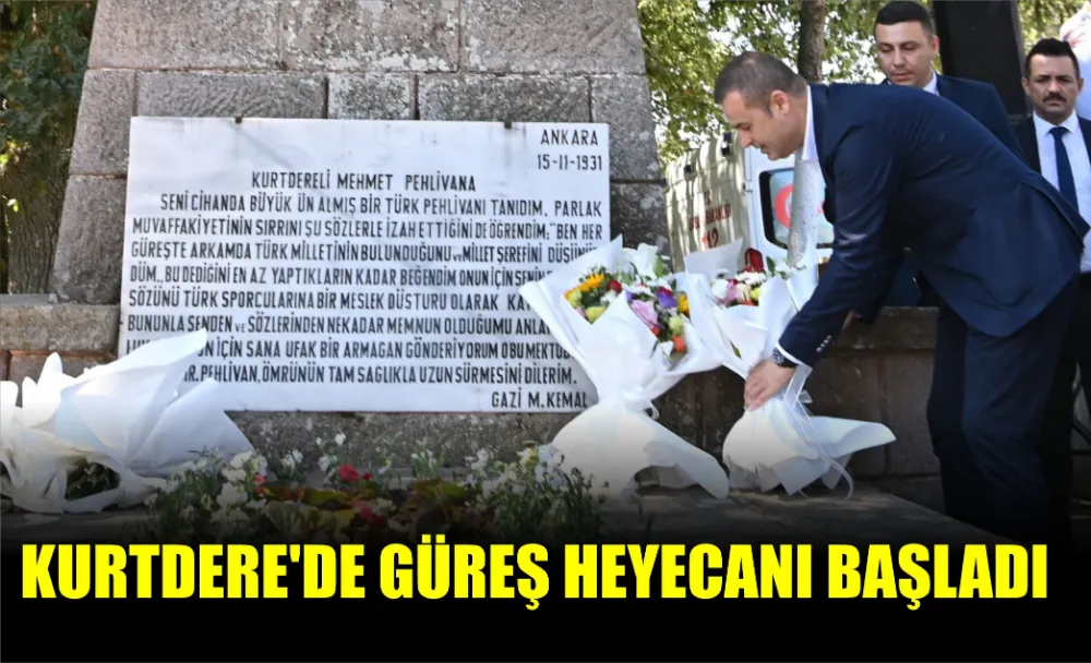 KURTDERELİ MEHMET PEHLİVAN YAĞLI GÜREŞLERİ BAŞLADI