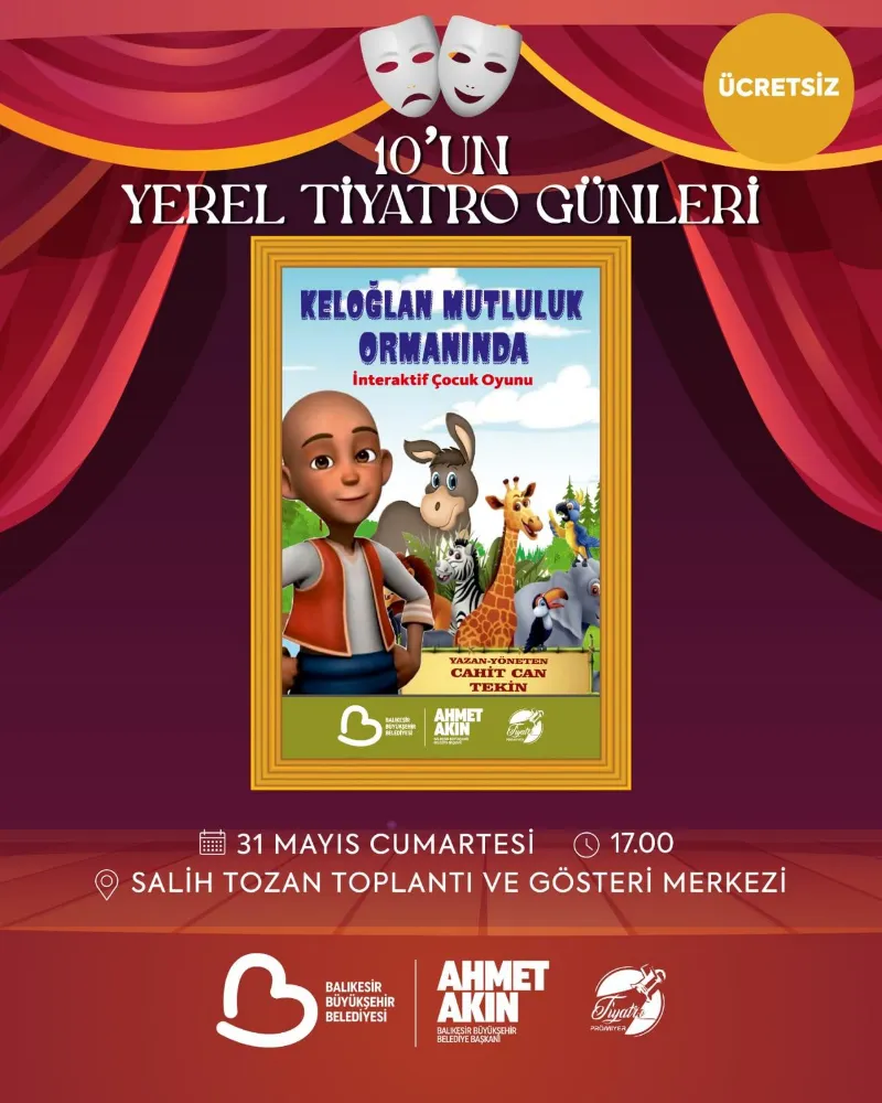 Yerel sanatçılar desteklenirken, ücretsiz oyunlar tiyatroseverleri ağırlayacak