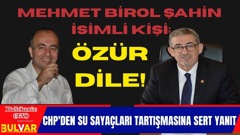 CHP’den Sert Yanıt: “Su Faturaları Düzenli Ödeniyor, İddialar Asılsız”