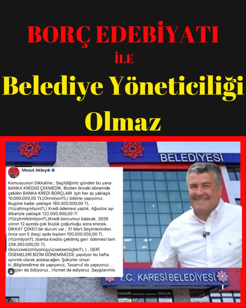 600 Milyon Borç Tartışması: Mesut Akbıyık Şeffaflık Sınavını Geçebildi mi?