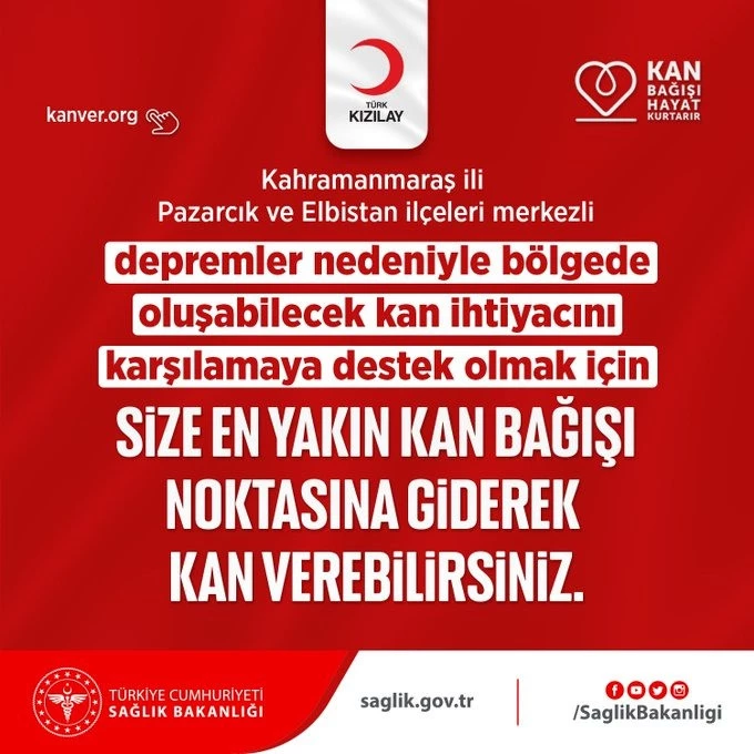 Balıkesir Halkı Deprem Bölgesine Ulaştırmak Üzere Kan Merkezlerine Akın Etti!