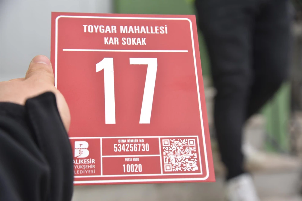 Büyükşehir’den Balıkesir’e  kare kodlu akıllı numarataj