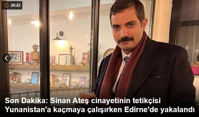Sinan Ateşin Tetikçisi Edirne